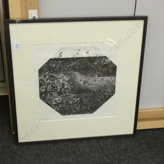 GARY TRICKER ETCHING 'TURAKINO TOWNSHIP' 3/50 510 x 520MM