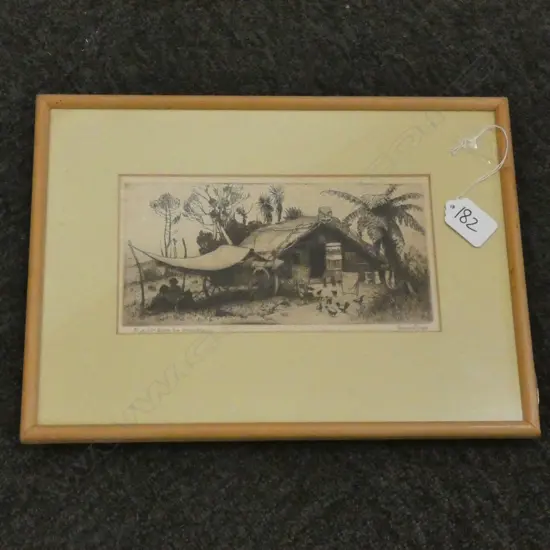 TREVOR LLOYD ETCHING BE IT EVER SO HUMBLE 110 X 210 MM