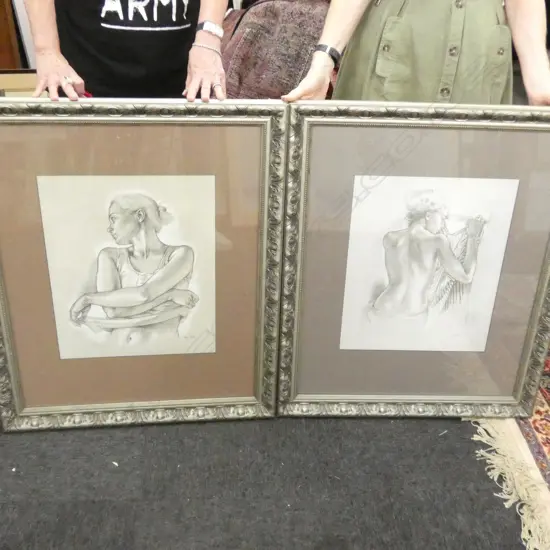 FRANCINE VON HOVE 2 PRINTS, 'CELINE LOOKING OUT' & 'KAREN AU T-SHIRT' 835 X 695MM