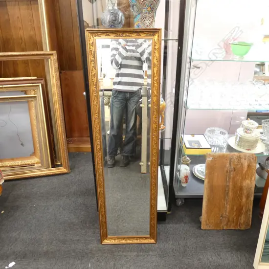 GILT HALL MIRROR H 1400 MM
