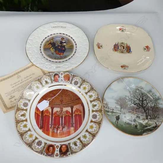 4 PLATES THE ROYAL BIRTH ETC