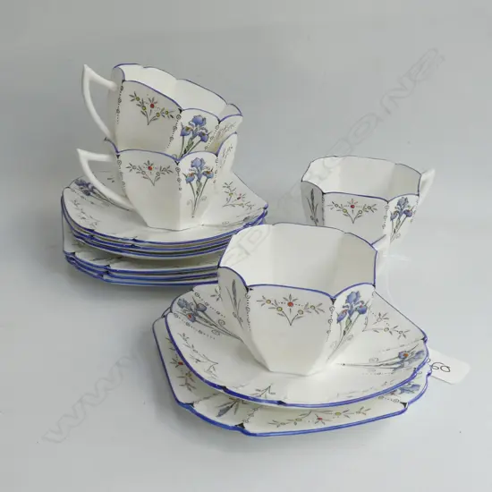 4 SHELLEY QUEEN ANNE TRIOS, c.1927, AF 