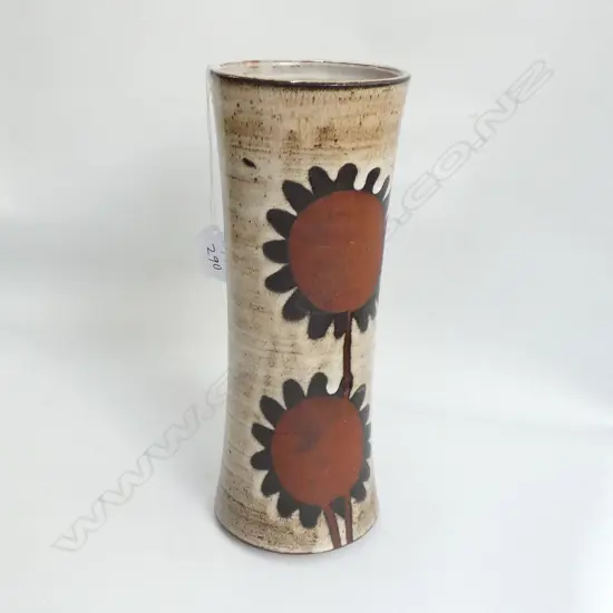 BRIGLIN POTTERY ENGLAND EARTHEN WARE VASE H 250 MM