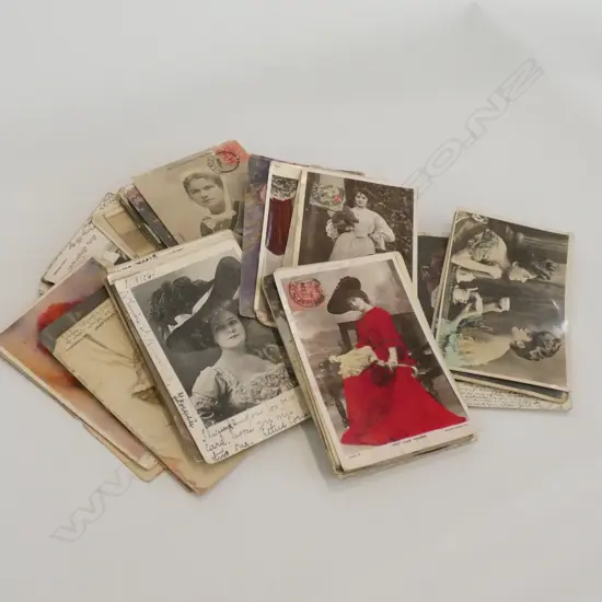 SEL. EARLY 20thC BEAUTIES/LADIES POSTCARDS APROX 90