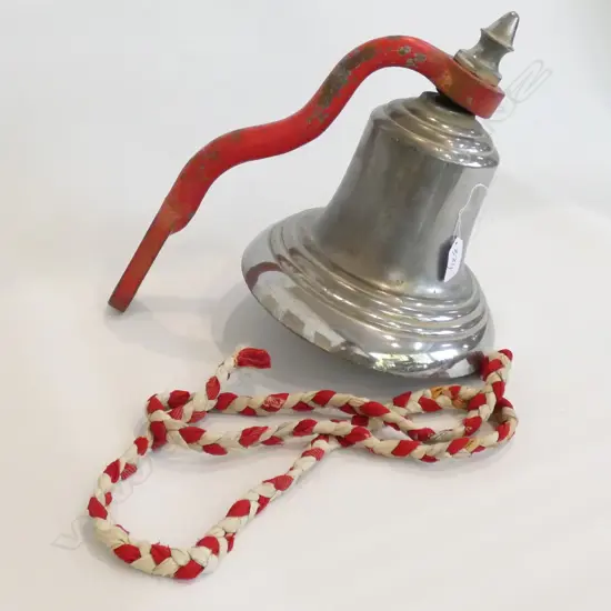 VINTAGE CHROMED SCHOOLD BELL Dia. 230mm