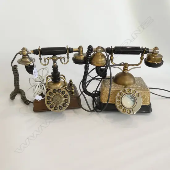 2 ANTIQUE STYLE PHONES