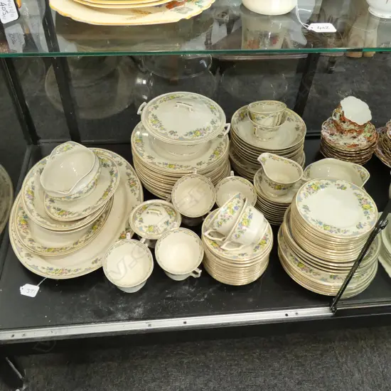 OLD IVORY DINNER SERVICE SOME MINOR FAULTS