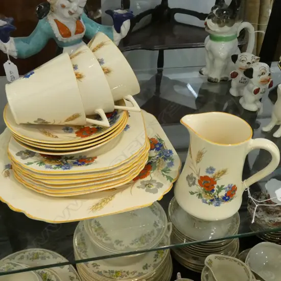 15 PCE ART DECO PHOENIX WARE TEA SET