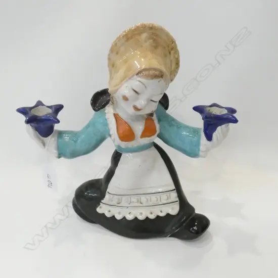 AUSTRIAN ANZENGRUBER CANDLE HOLDER W. 230MM