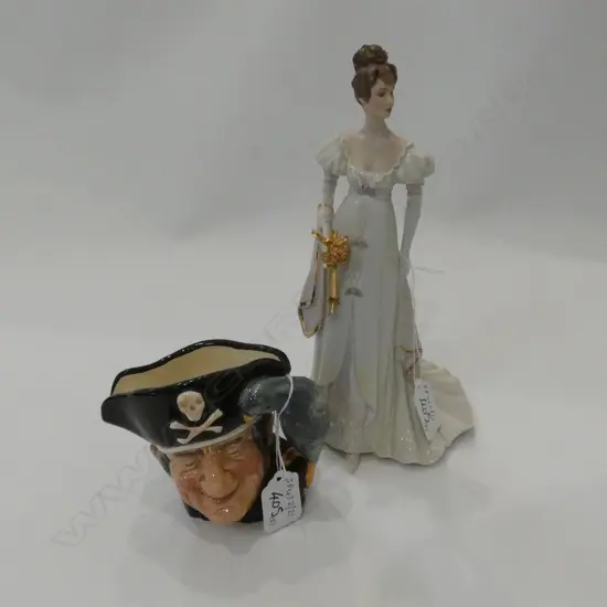 R/DOULTON TOBY JUG + F/MINT FIGURE H 230 MM