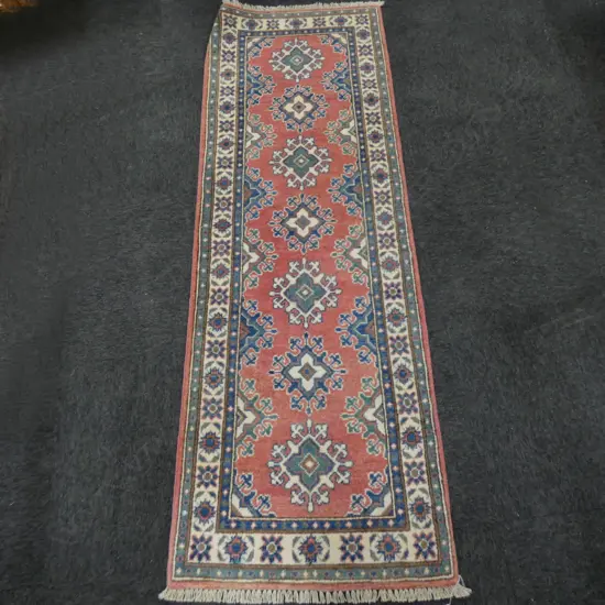 HAND KNOTTED ALL WOOL RUNNER 1820 X 625MM