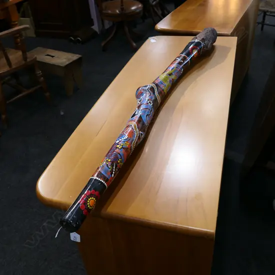 HANDPAINTED YADAKI (DIDGERIDOO) L. 1190MM