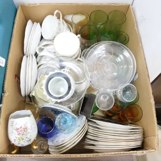 LOT ASST DUCHESS TEA SET GLASSWARE ETC