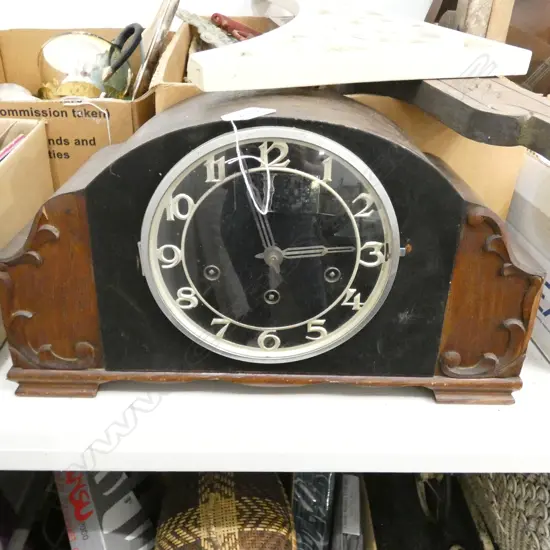 ART DECO MANTLE CLOCK W. 400MM