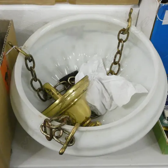 HAND PAINTED LIGHT SHADE 300MM DIA