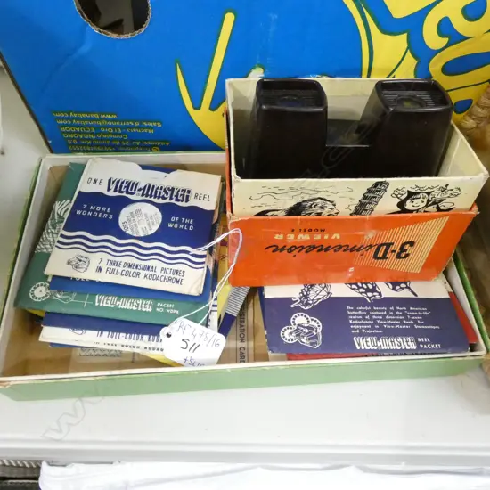 BOX LOT 3D VIEW MASTER & SLIDES