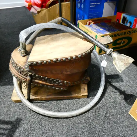 19THC LGE FOOT OPERATED SHIPs AIR SUPPLY BELLOWS...