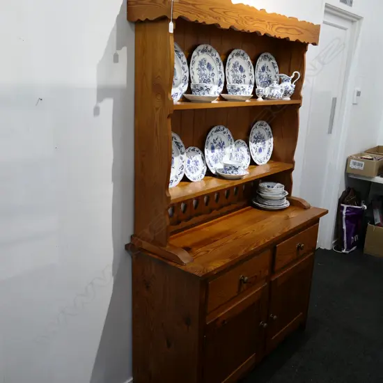 NORWEGIAN PINE DRESSER H. 1830MM W. 1180MM