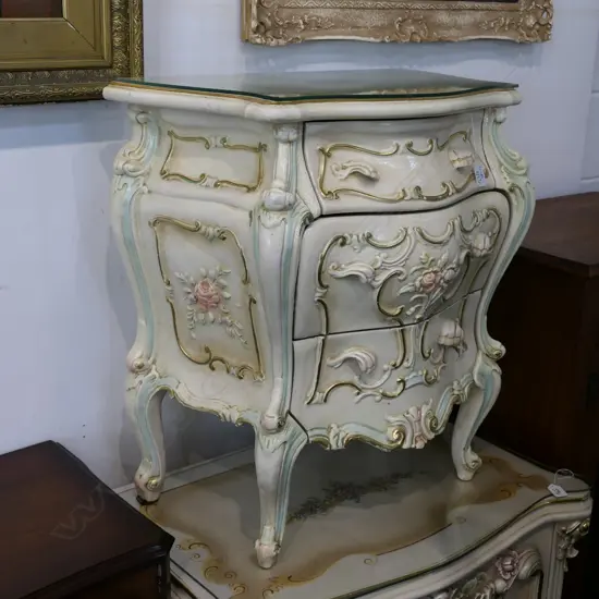 FRENCH STYLE BEDSIDE CABINET