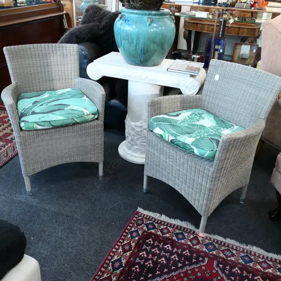 PR WOVEN PLASTIC OUTDOOR CHAIRS W. 630MM