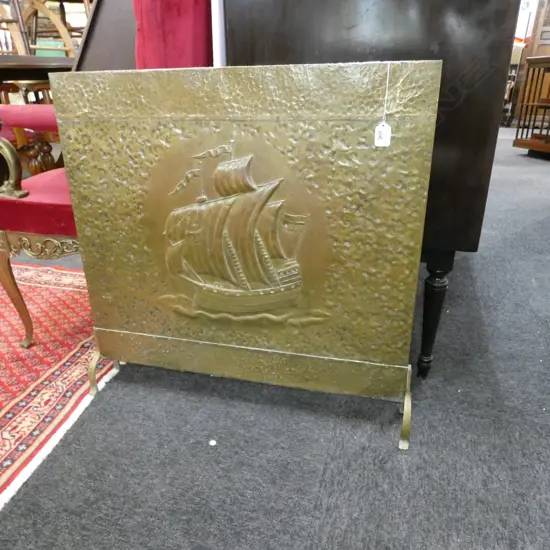 BRASS FIRE SCREEN