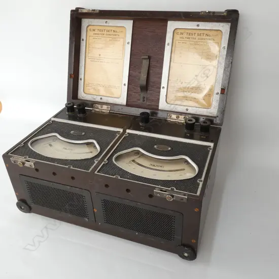 ELLIOTT COMBINATION VOLTMETER & AMMETER L. 310MM