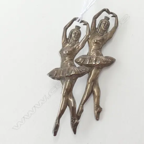 STG SILVER BALLERINA BROOCH