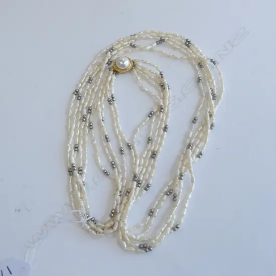 5 STRAND FRESH WATER PEARL NECKLACE 