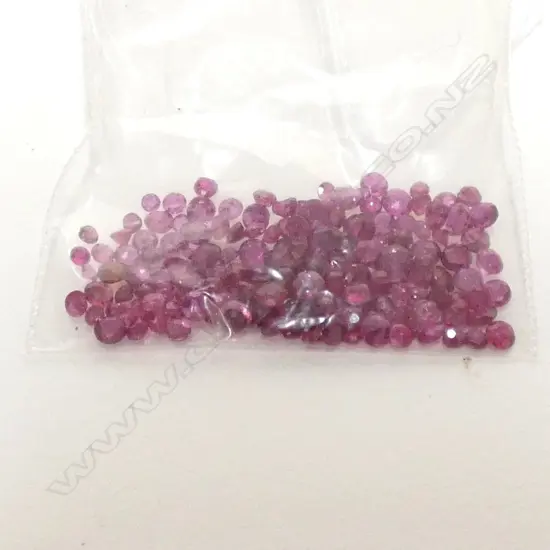 10 CT ROUND FACETED RUBIES