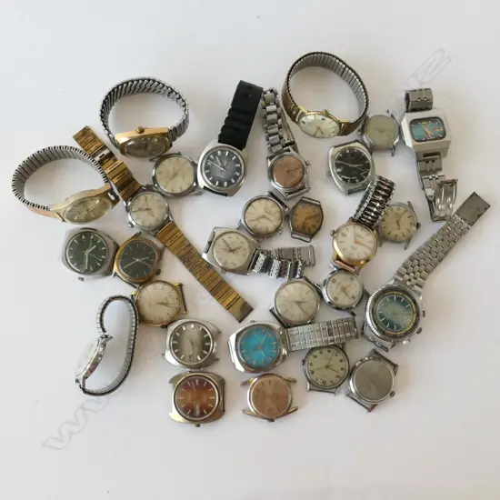 VINTAGE SWISS AND AMERICAN MECHANICAL WATCHES 28 PIECES