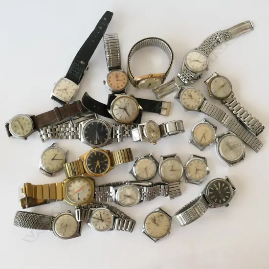 VINTAGE SWISS AND AMERICAN MECHANICAL WATCHES 23 PIECES