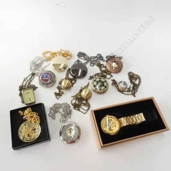 LOT ASST POCKET WATCHES/+WRISTWATCH