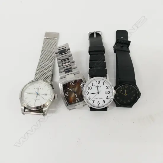 4 GENTS QUARTZ WATCHES 