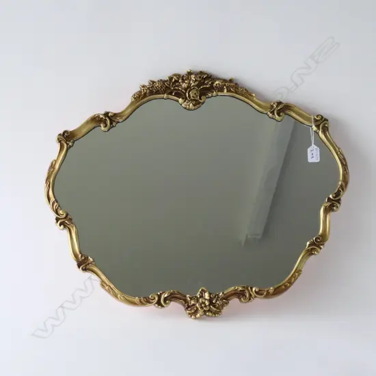 GILT FRAMED MIRROR L. 650MM