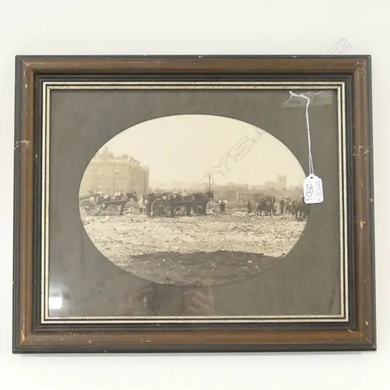 ANTIQUE PHOTOGRAPH INDUSTRIAL WORK, C1900