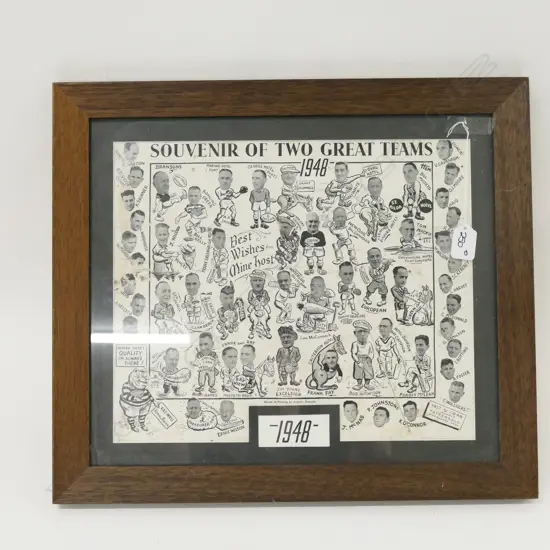 SOUVINER OF 2 GREAT TEAMS 1948, 490MM