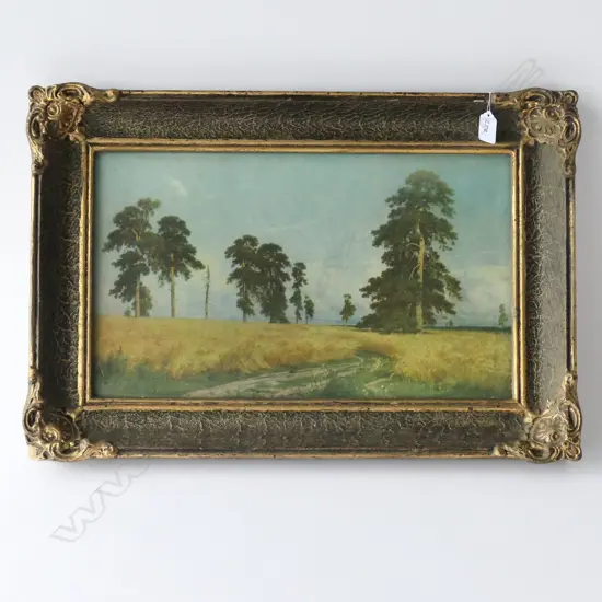 LANDSCAPE PRINT IN GILT FRAME 610 X 415MM