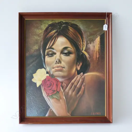 J. H. LYNCH RETRO LADY PRINT 650 X 545MM