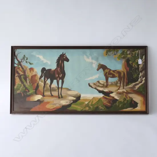 1950S HOLLYWOOD STYLE HORSE PRINT 450X950mm
