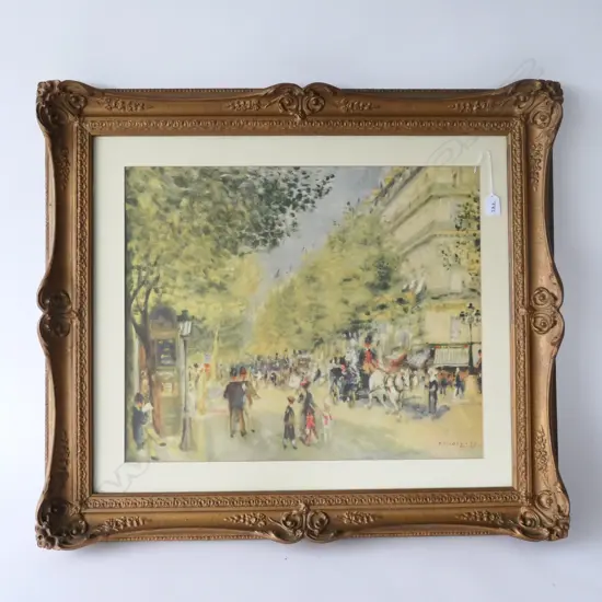 LARGE FRAMED RENOIR PRINT