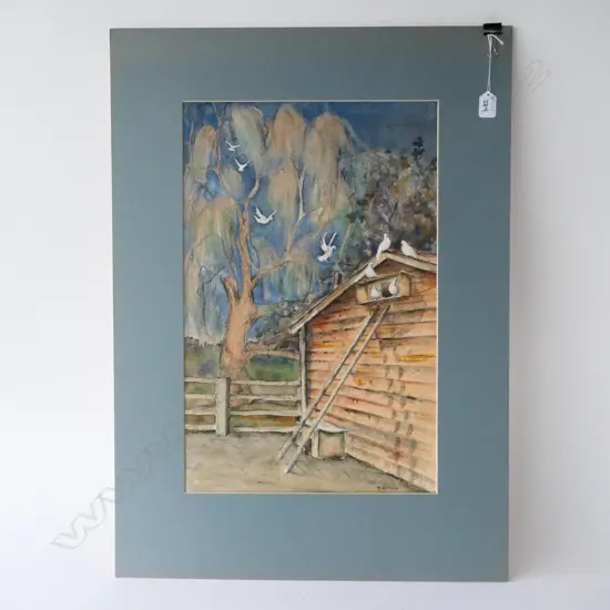 D. HELMORE DOVES W/C 795 X 570MM