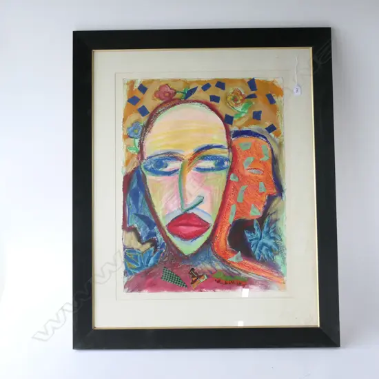 FRAMED PASTEL S+ D 86 550 X 750 MM