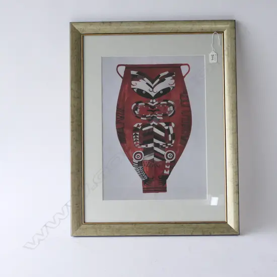 INDEX MACHINE PRINT  OF SHANE COTTON'S ARTWORK FRAMED (TĀNE MAHUTA)