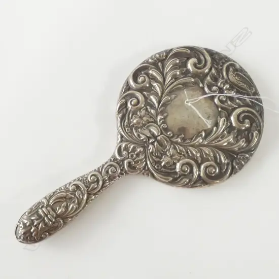 STG SILVER BACKED HAND MIRROR