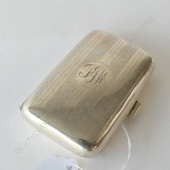 SILVER CIGARETTE CASE BIRMINGHAM 1919
