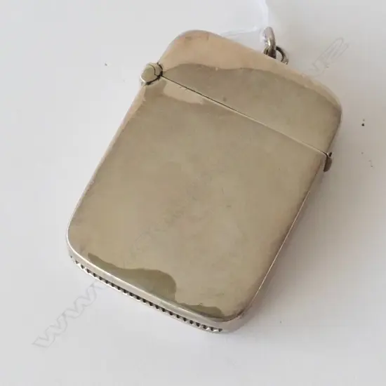SILVER VESTA CASE BIRMINGHAM 1878