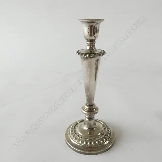 20TH C SILVER PLATE CANDLESTICK, H.260mm 