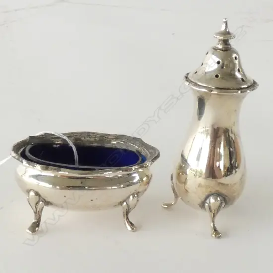 STG SILVER SALT + PEPPER POT