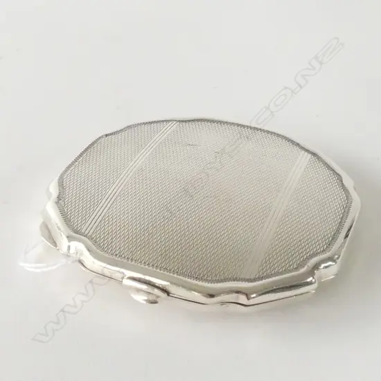 SILVER POWDER COMPACT BIRM. 1935