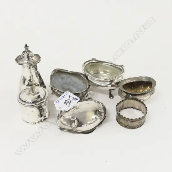 7X SILVER CONDIMENTS ETC